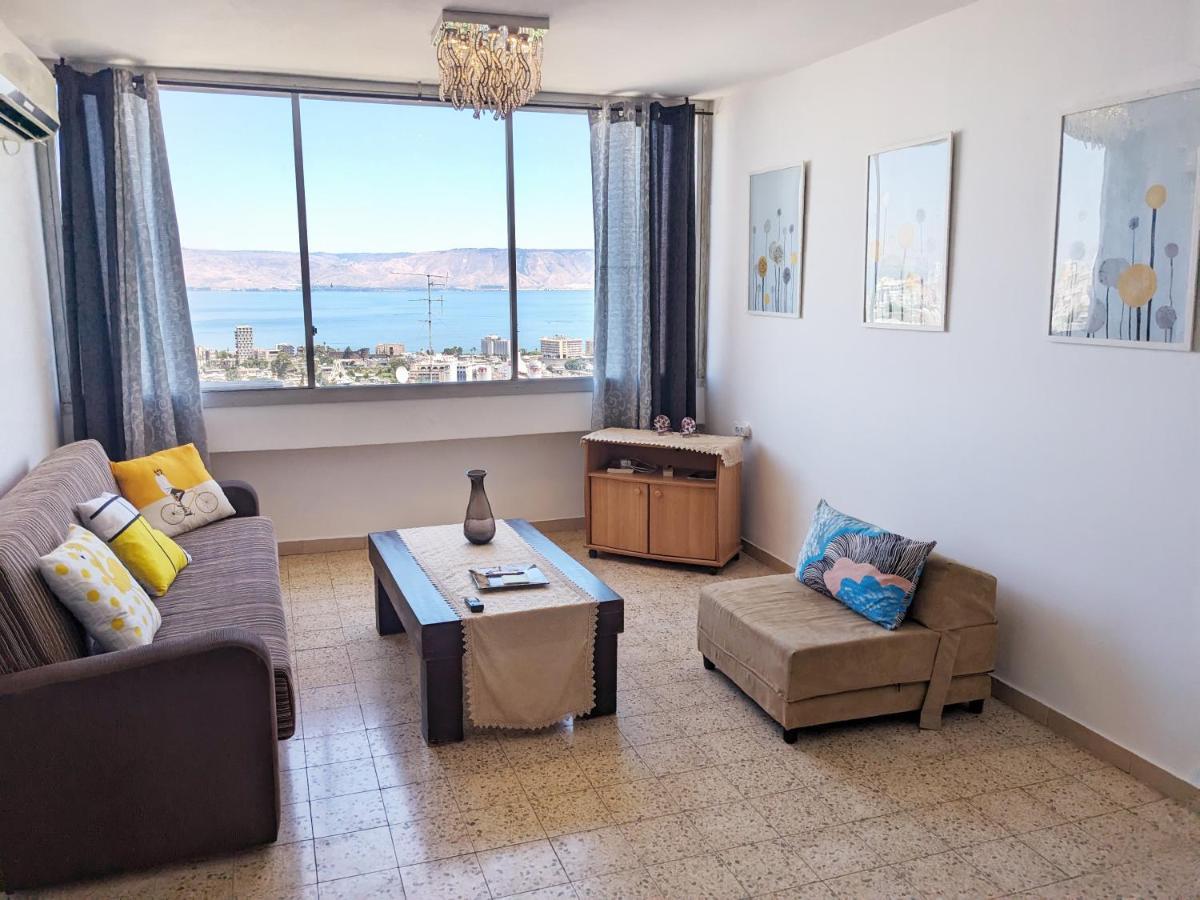 1Bdrm Apt With Panoramic View Of Sea And Mountains ทิเบเรียส ภายนอก รูปภาพ